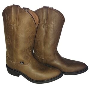 Justin JB1100 Brown Leather Western‎ Cowboy Boots Men's Size 9 D